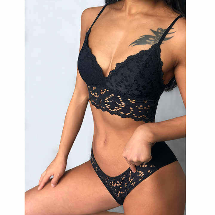 Fancy Lace Wireless Pushup Bra