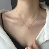 Claw Diamond Pendant Necklace