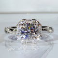 Square Sparkling Zircon Ring
