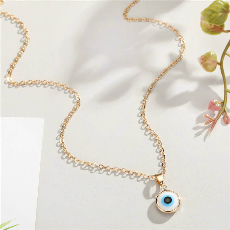 Blue Eyes Pendant Necklace