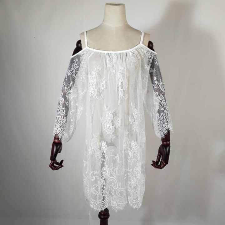 Off shoulder Sexy Lace Nighty