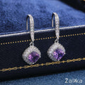 Crystal Drop Zircon Earrings