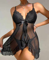 Front Frill Sexy Nighty