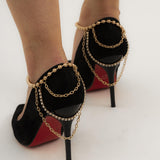Multi Layers Chain  Anklet style 2