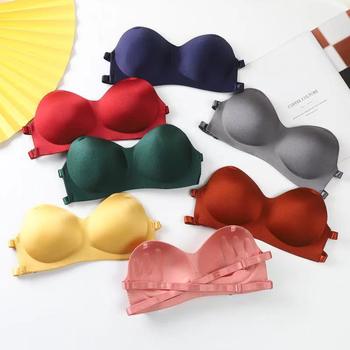 Solid Color Bra With Transparent Strap