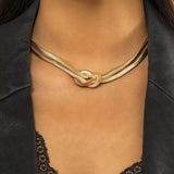 Knot snake chain Necklace