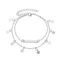 Double Five-pointed Star Anklet