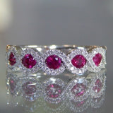 Ruby Ring With Zircon