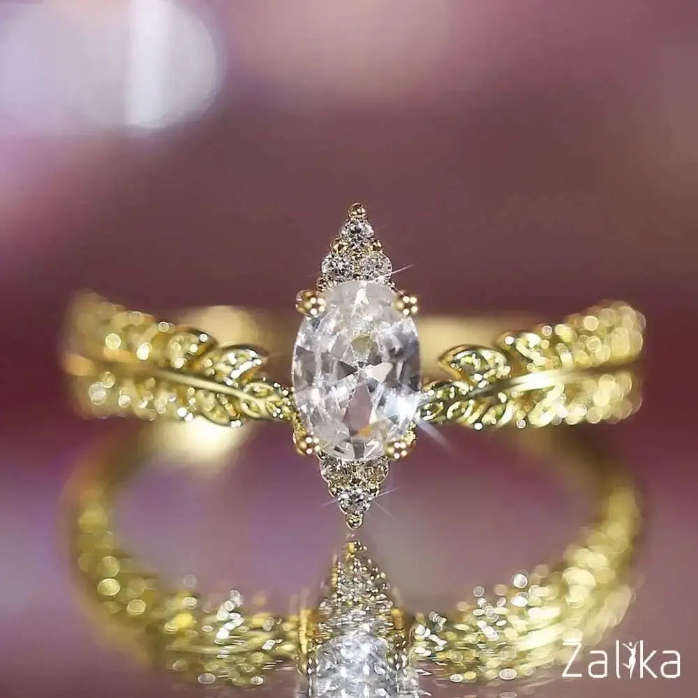 Leaf Shape Wedding Ring