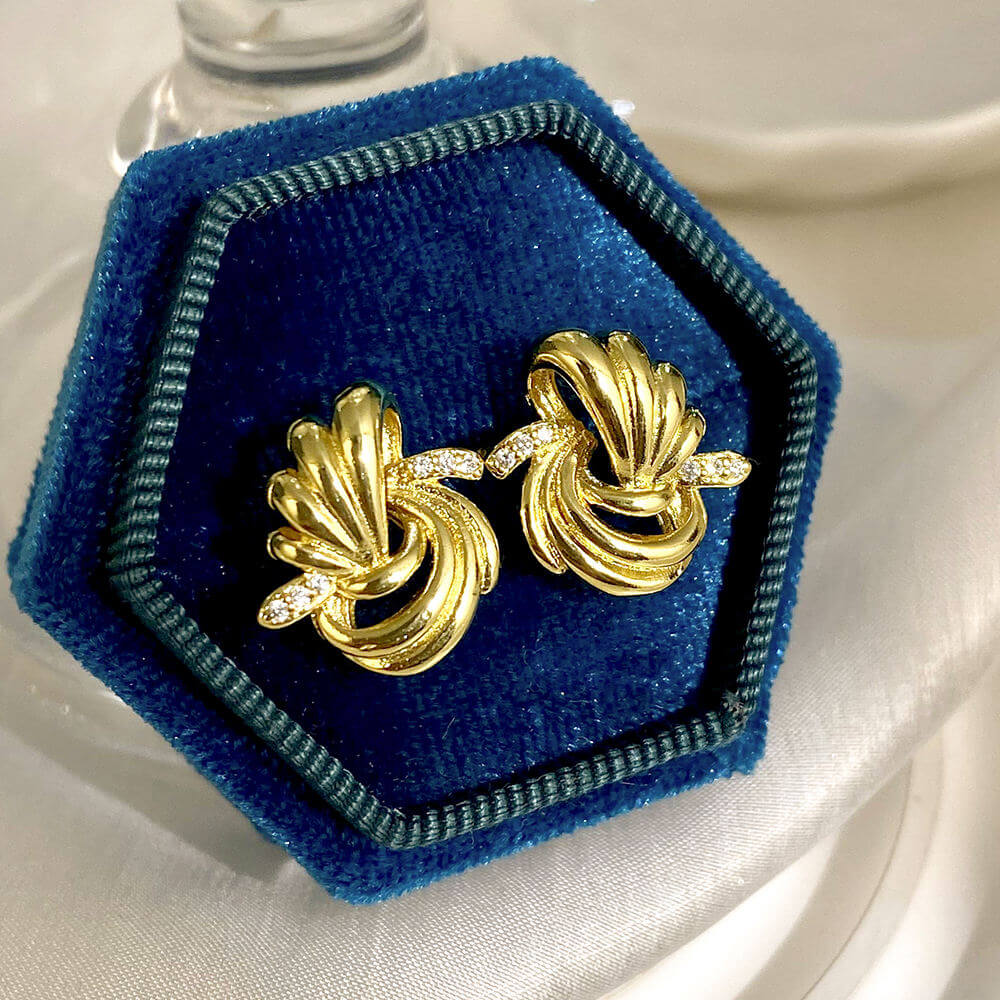 Gold Plated Stud Earrings