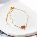 Red Heart Love Anklet