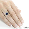 Round Sapphire Gemstone Ring