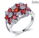 Blossom Simulated Diamond Ring