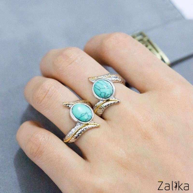 Turquoise Leaf Ring