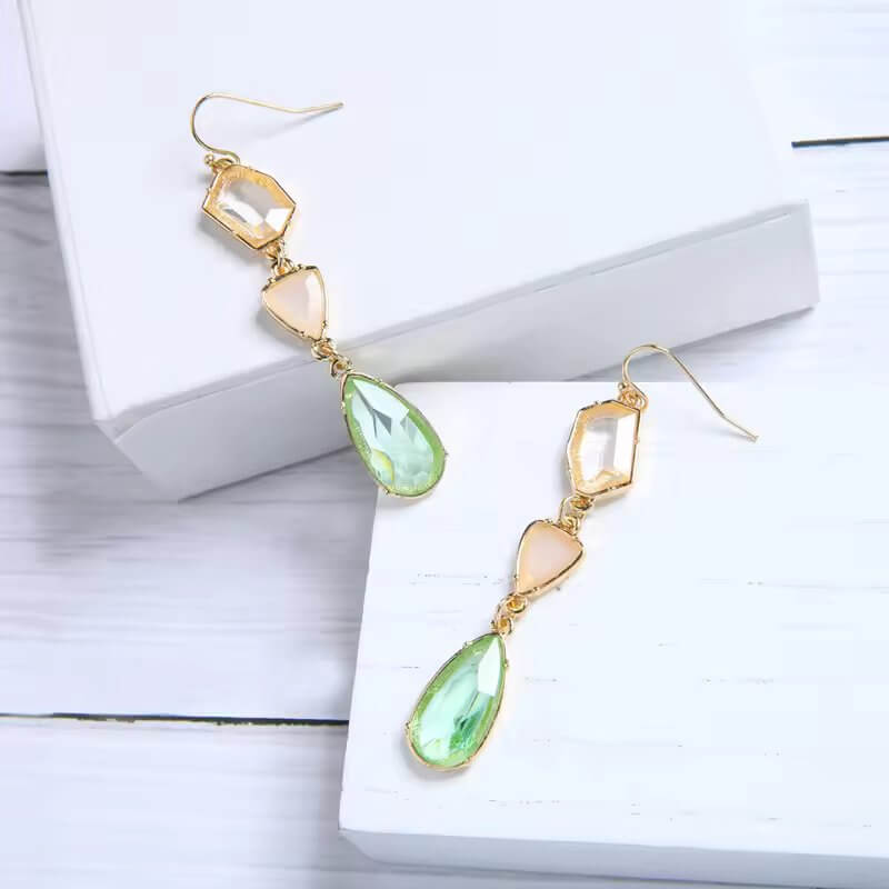 Crystal drop earrings