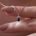 Blue Cubic Zirconia Necklace