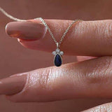 Blue Cubic Zirconia Necklace