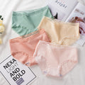 Ribbed Cotton Lace Underwear