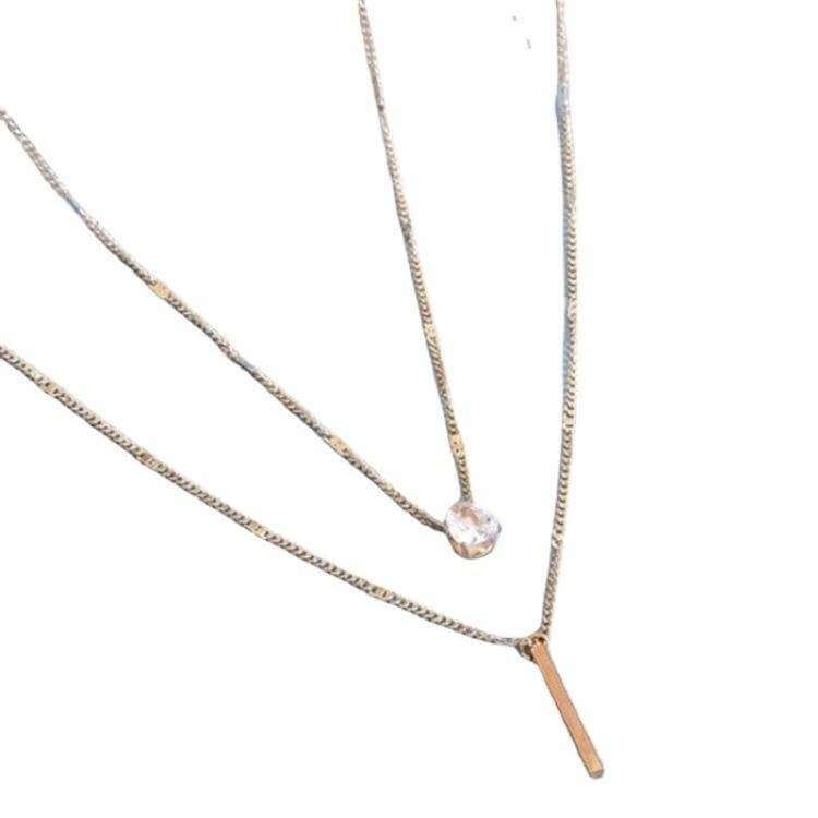 Clavicle Chain Long Rod Necklace
