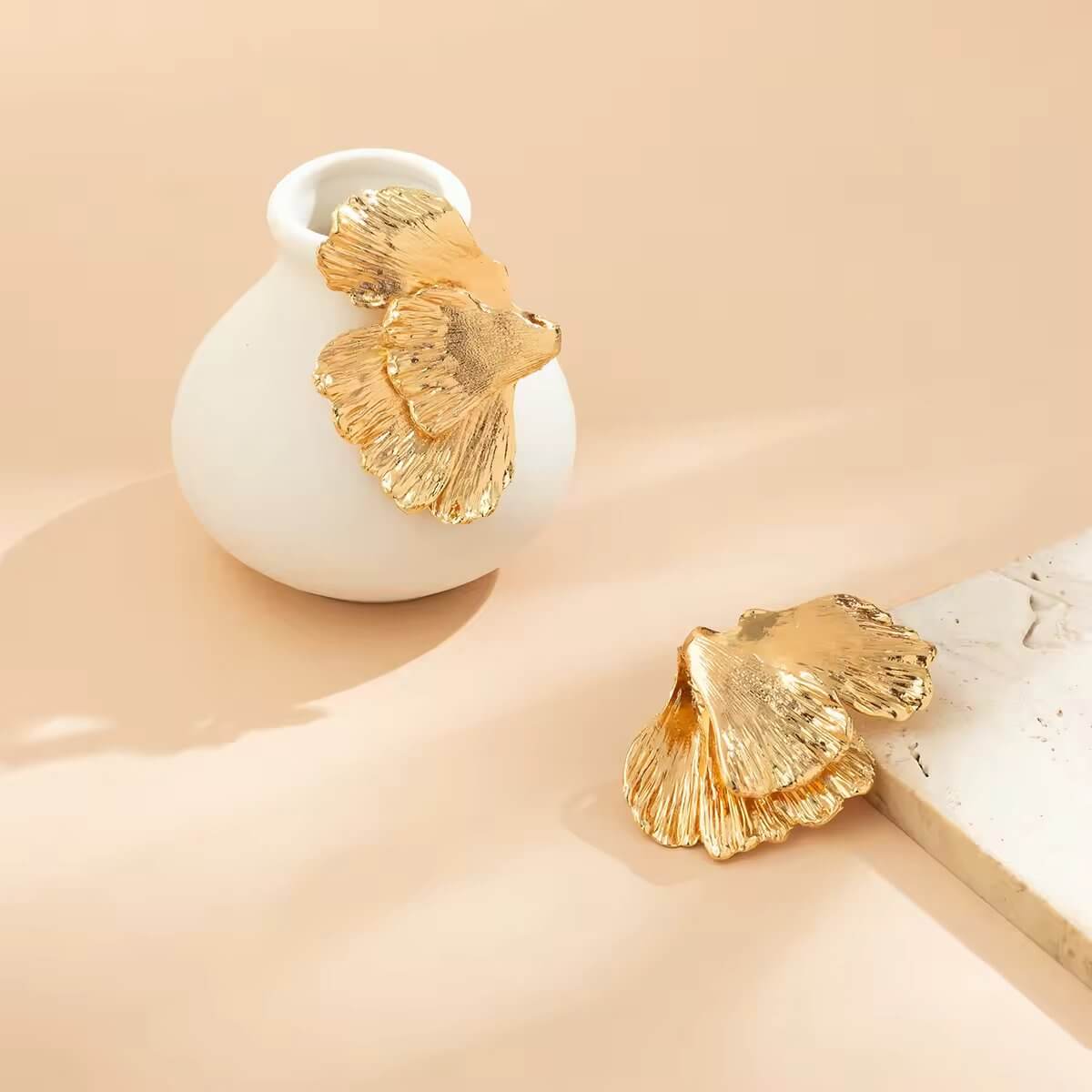 Stylish floral earrings
