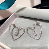 Twisted Heart Studs