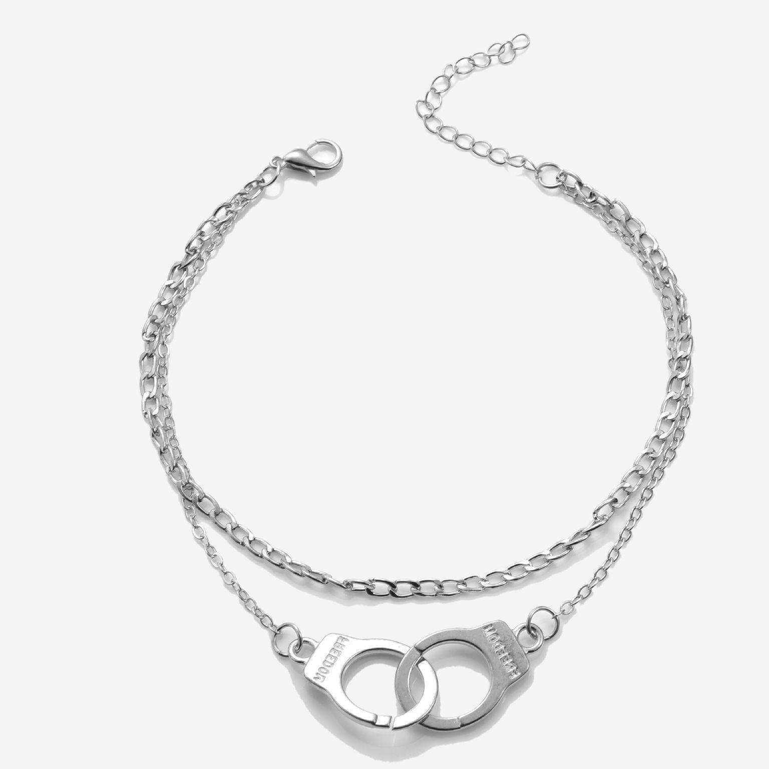 Lock Your Love Forever Beach Silver Anklet