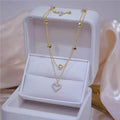 Double Layer Heart Necklace