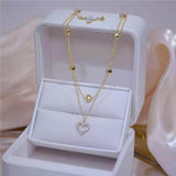 Double Layer Heart Necklace