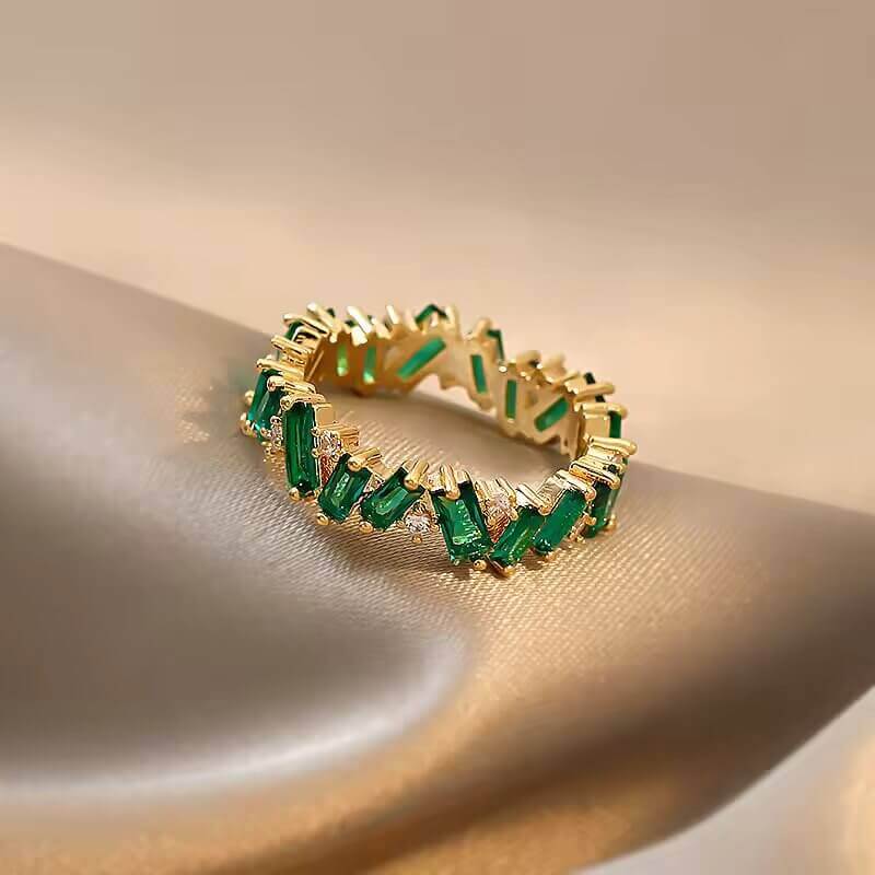 Gemstone Green Zircon Ring