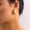Gold Water Drop Earrings