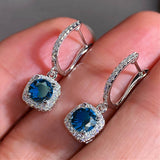 Square Shape Hoops Earrings for Girls