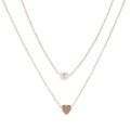 Double Layered Rhinestone Necklace