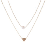 Double Layered Rhinestone Necklace