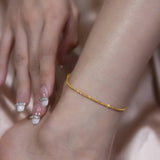 Twisted Rope Chain Anklet
