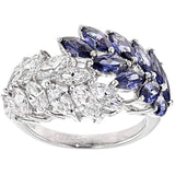 Amethyst Zircon Ring