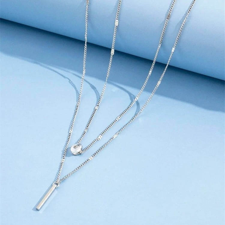 Clavicle Chain Long Rod Necklace