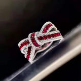 Bowknot Design Ruby Ring