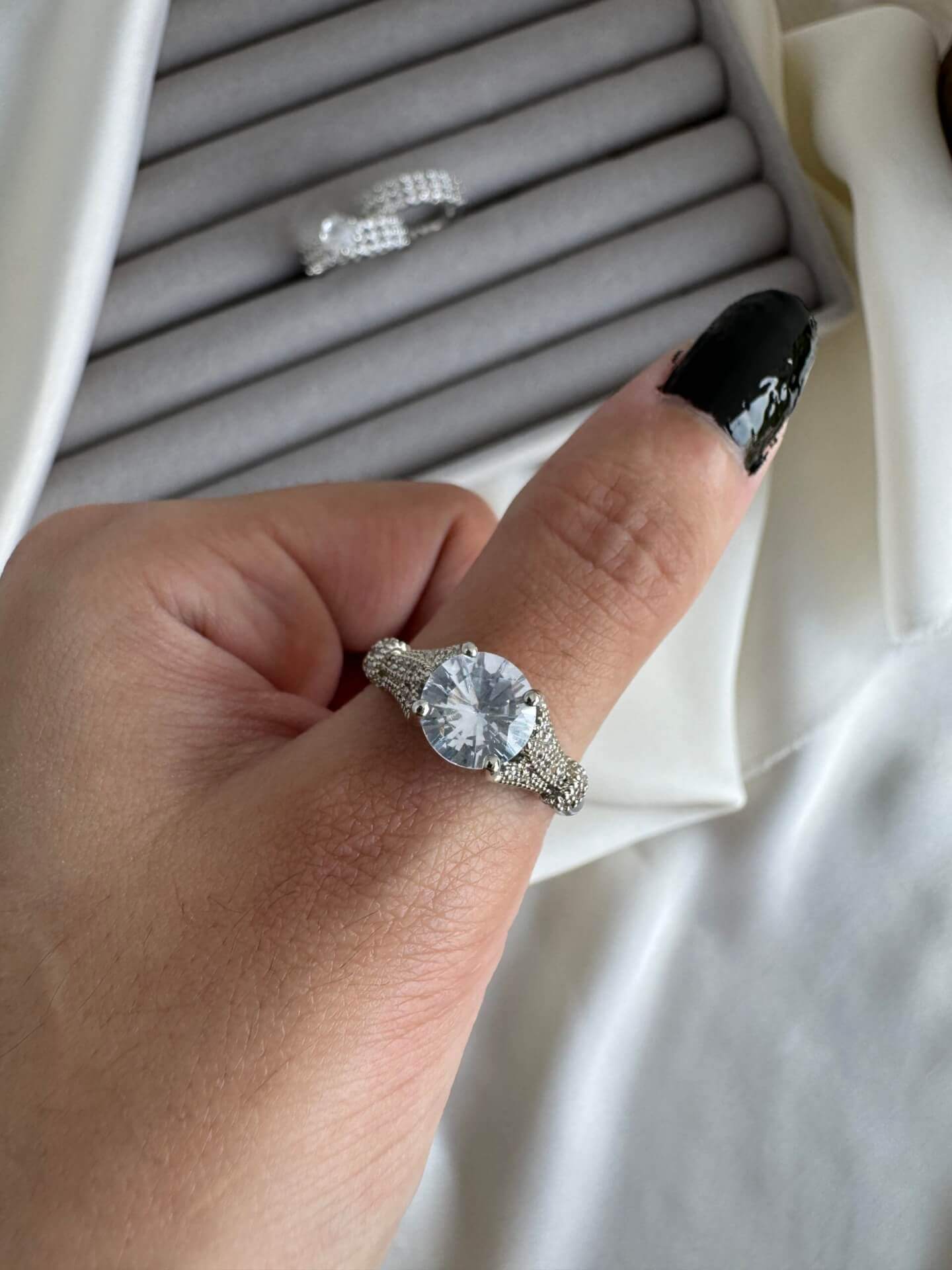 Silver Cubic Zirconia Ring