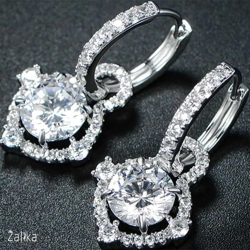 Diamond Dangle Earrings