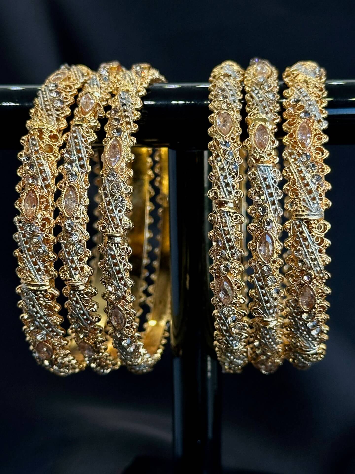 Bridal Set Six Pieces Kundan Bangle