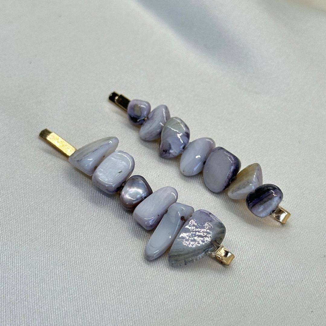 Large Stone Hair Pin Pack of 2