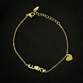 Lucky Charm 18k Gold Plated Bracelet