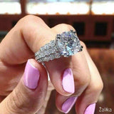 Luxury 925 Silver plated Engagement Ring
