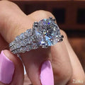 Luxury 925 Silver plated Engagement Ring