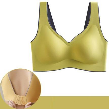 Soft Spandex Seamless Wire Free Bra - Green