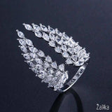 Wing Zircon Adjustable Ring
