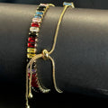 18K Gold Plated Multicolor Gem Bracelet