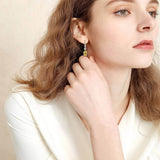 Oval Cut Drop Earrings