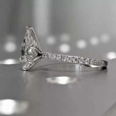 Pear Water Drop Diamond Ring