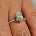 Pear Water Drop Diamond Ring